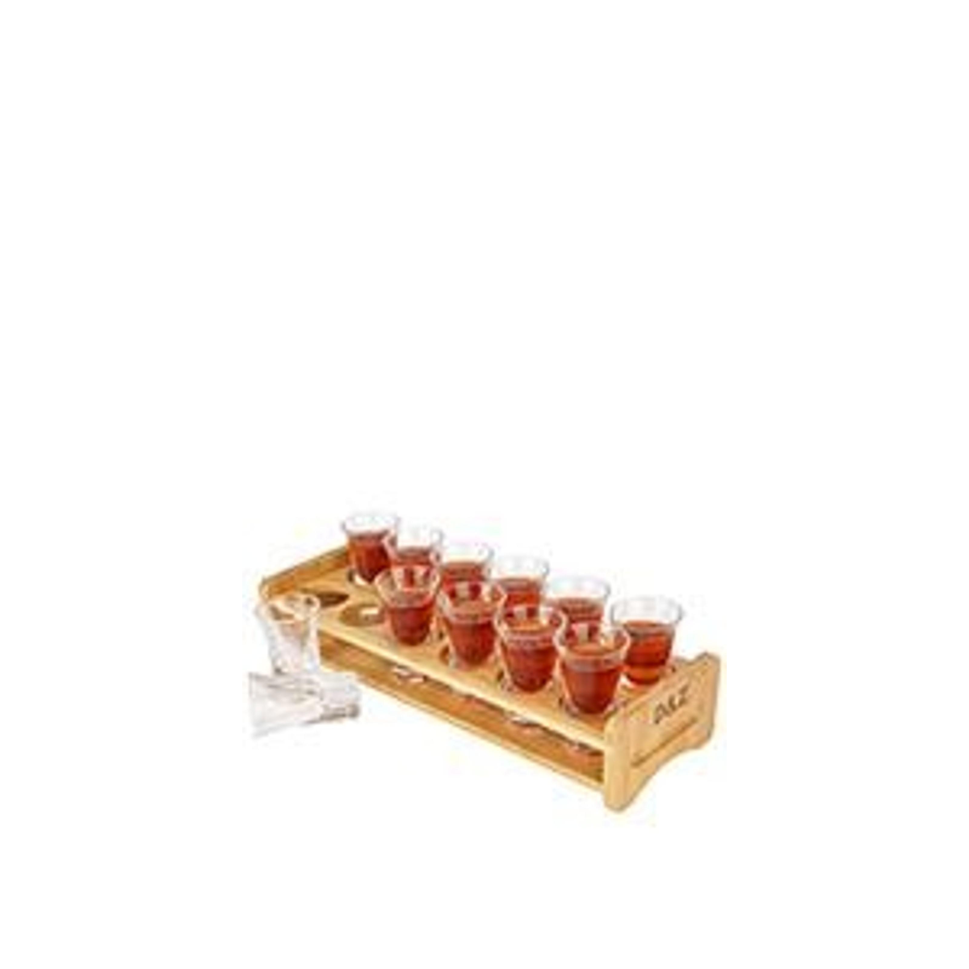 D&Z 1 Ounce Shot Glass Set with Tray, 12 Shot Glasses for Tequila/Vodka/Whiskey/Cocktail, Unique and Convenient Serving Tray - Easily Organize More Attractive Gatherings, Ideal 21st Birthday Gifts