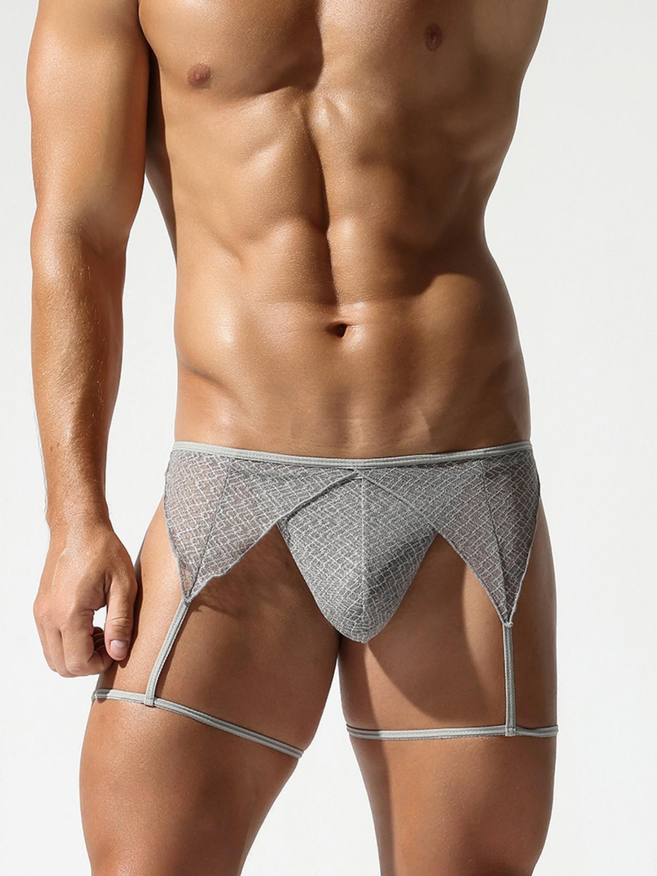 Men's Thong Panty Set Nightclub Sexy Exposed Plain Men's Underwear, Comfortable Breathable Design, Perfect for Casual Wear & Everyday Use