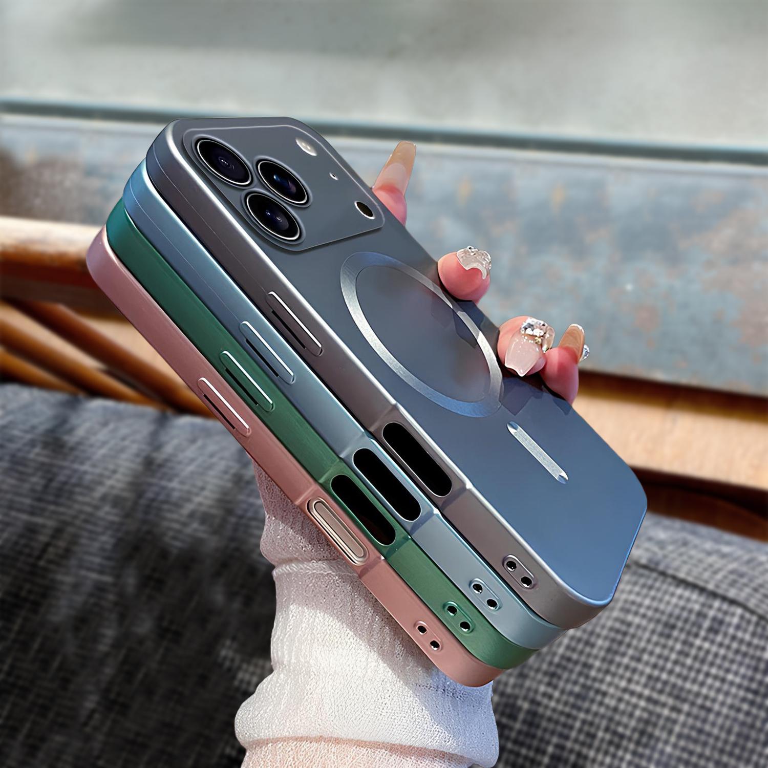 Minimalist Phone Case for 17 16 15 14 13 Pro Max, TPU Full Camera Len Protector Shockproof Soft Silicone Cover Cellphone Protective Protection Anti-Scratch Stylish Protection & Sleek Design Magsafe Available