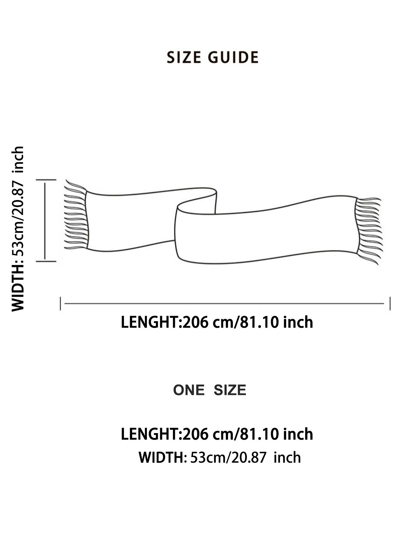 Women's Plaid Print Scarf with Fringe Decoration, Warm & Comfortable Fall/winter Accessory, Fashionable Boho Style for Women & Girls