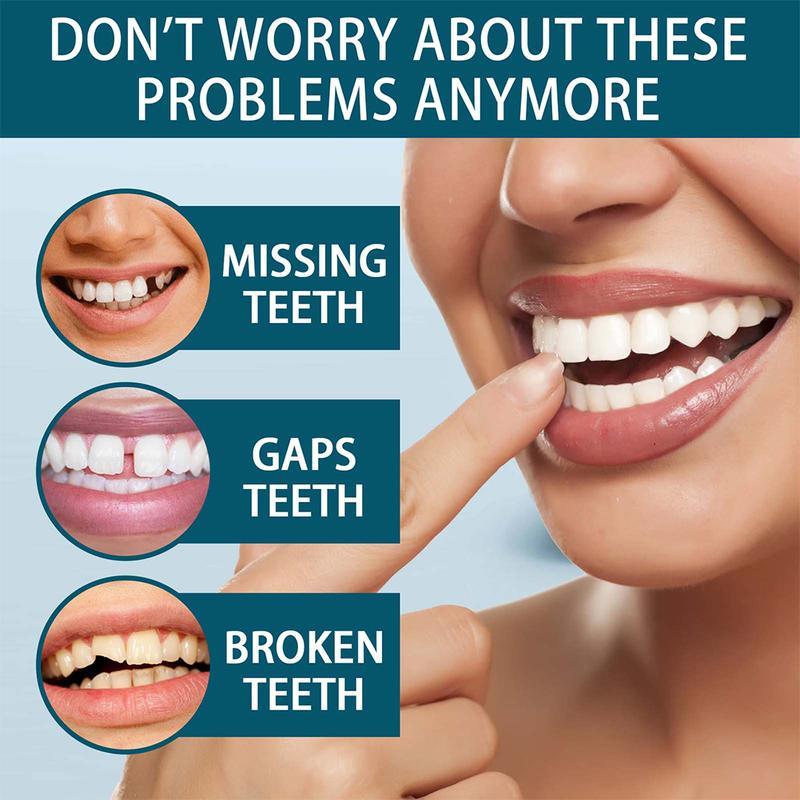 Adjustable Dentures Teeth Fake Teeth Enhance Aesthetic Portable for Teeth Beauty