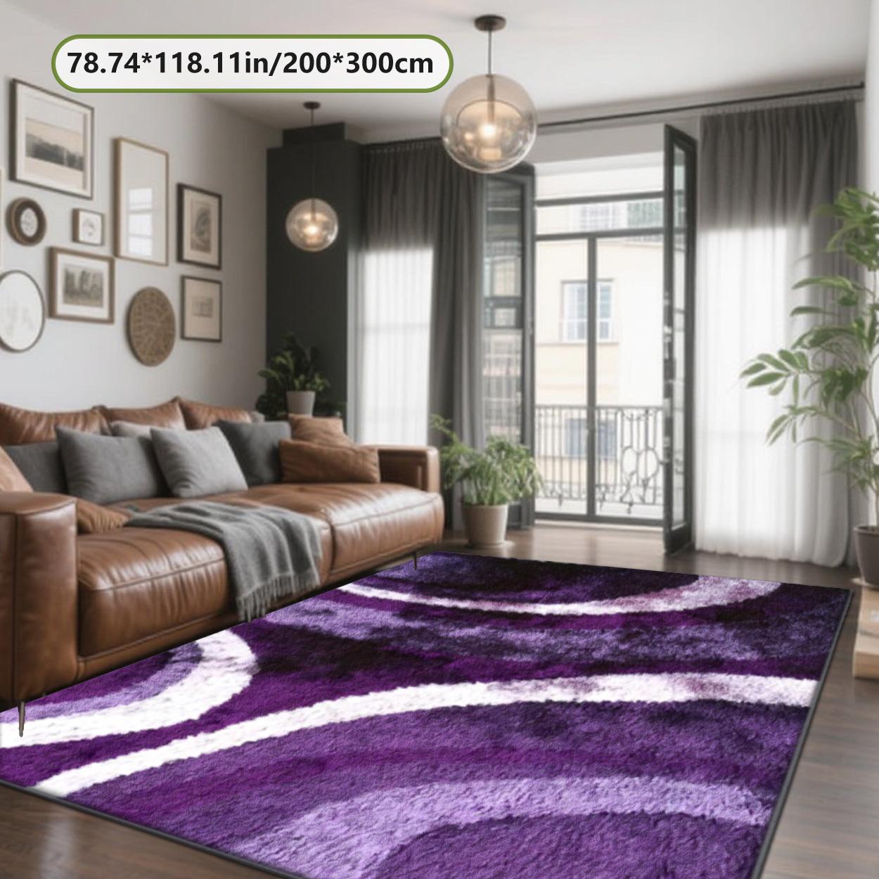 Velvet soft and comfortable patterned printed carpet, Shaggy Area Rug, Living Room Rug, suitable for multiple scenarios, available in various sizes, soft and non-shedding.