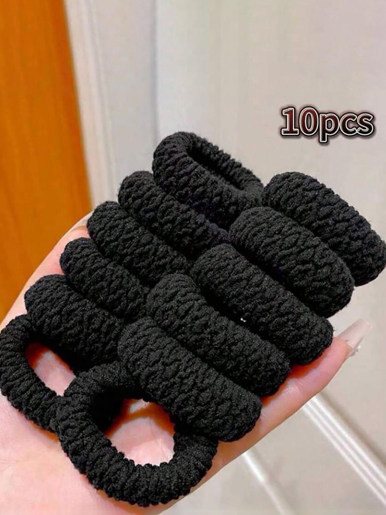 Solid Color Hair Tie, High Stretch Hair Tie, Hair Accessories for Women & Girls, Minimalist Headwear Suitable for Thick Hair, Rubber Band, Scrunchie