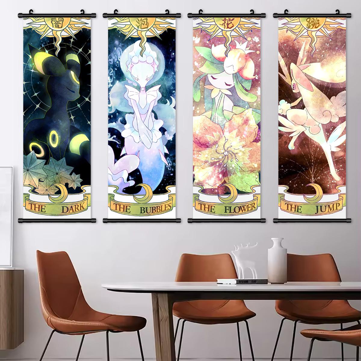 Cartoon Animal Pattern Wall Art, 4 Counts/set Cute Decorative Painting, Wall Decor for Home Living Room Bedroom Study Room