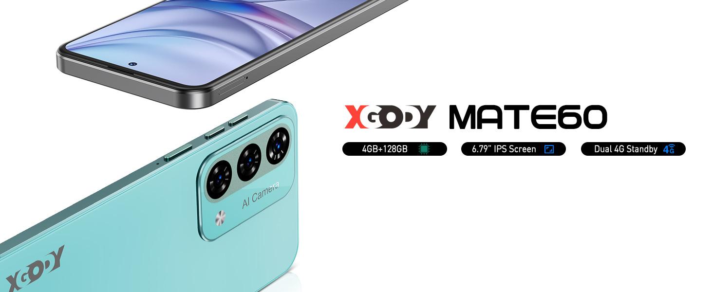 Xgody Unlock Phone Mate 60,6.79 Inch HD+ Screen Smartphone,4G Dual