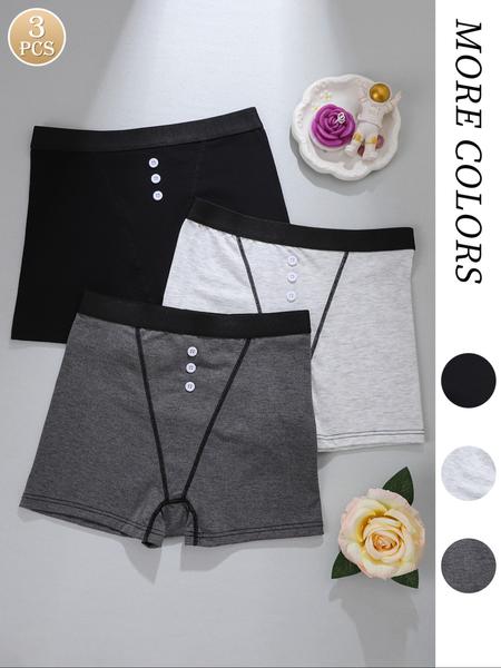 Women's Striped Print Boyshorts, Casual Comfy Breathable Panty for Daily Wear, Underwear for All Seasons, Underwear for Women