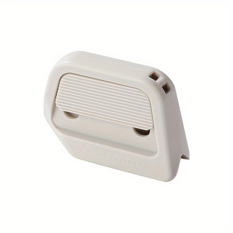 2pcs Automatic Retractable Box Cutter, Cardboard Cutter, Ergonomic Non-Slip Grip, Sharp Blades, Heavy-Duty Manual Tool, Portable, Office, Home Use