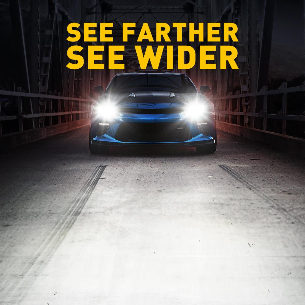 AUXITO H11 H4 H7 H13 9005 9006 9007 9012 9004 D2S D4S Bulbs - 120W, 6500K, 900% Brighter HeadLights, Compatible, 2-Pack