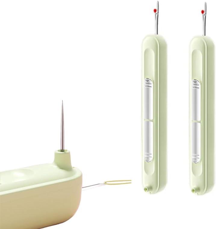 2PCS Multi-Function Needle Threader & Thread Remover Sewing Tools - Compact Set with Thread Checker, Hand Sewing Supply for Elderly Household Use