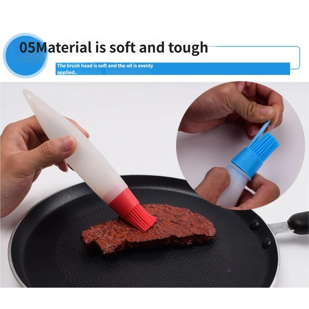 1pc High-Temperature Oil Control Brush, Precision Kitchen Tool, BBQ Grill Brush, Non-Stick Pan Oil Remover, Camping Party Essential