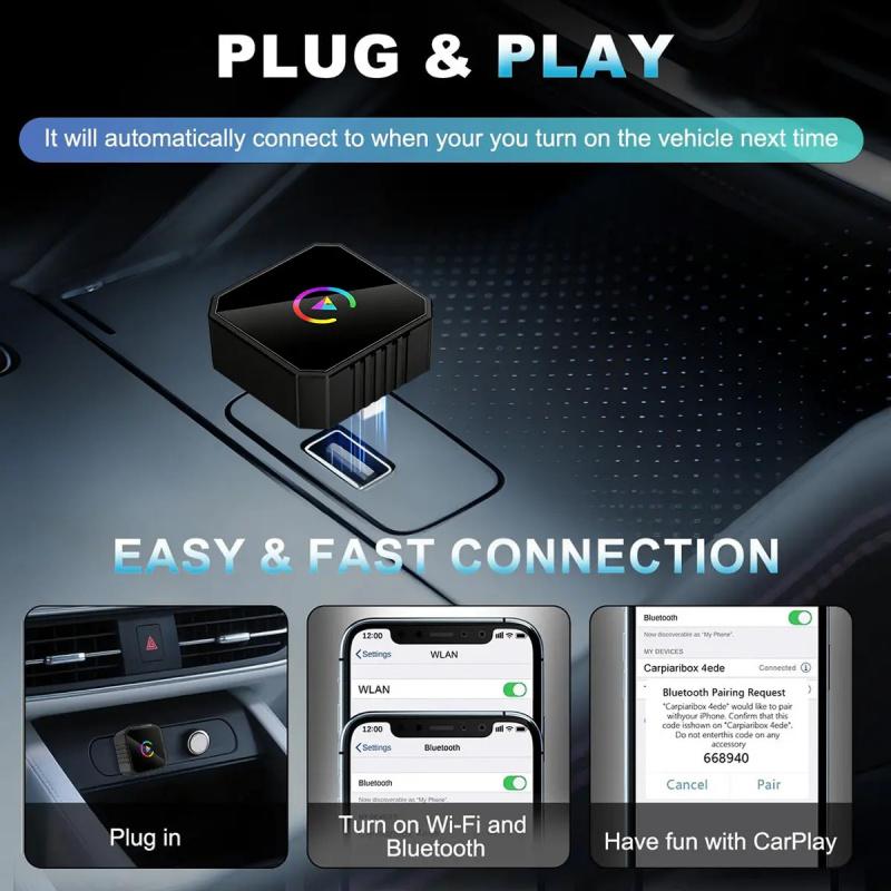 The 2026 model of the Wireless CarPlay Adapter Automotive Carplay Converter for iPhone and Android is compact and stylish, offering a fast, stable, and lag-free connection with hands-free calling support. It makes a great gift for your boyfriend.