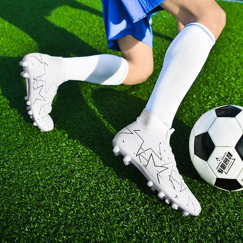 Men's Solid color palette High Top Football Shoes, Breathable Comfortabl e Football Cleats, Non-slip Football Shoes for Outdoor Training& Competition Men's Solid color palette High Top Football Shoes, Breathable Comfortabl e Football Cleats, Non-slip Football Shoes for Outdoor Training& Competition