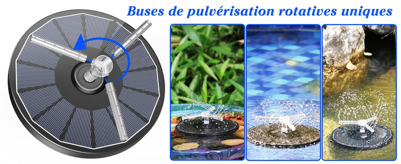 AISITIN 2.2W Solar Bird Bath Fountain Pump, Solar Fountain Pump for Bird Bath with 4 Nozzles, 6.7" Solar Powered Water Fountain Pump for Garden, Ponds, Pool, Fish Tank, Aquarium and Outdoor AISITIN 2.2W Solar Bird Bath Fountain Pump, Solar Fountain Pump for Bird Bath with 4 Nozzles, 6.7" Solar Powered Water Fountain Pump for Garden, Ponds, Pool, Fish Tank, Aquarium and Outdoor