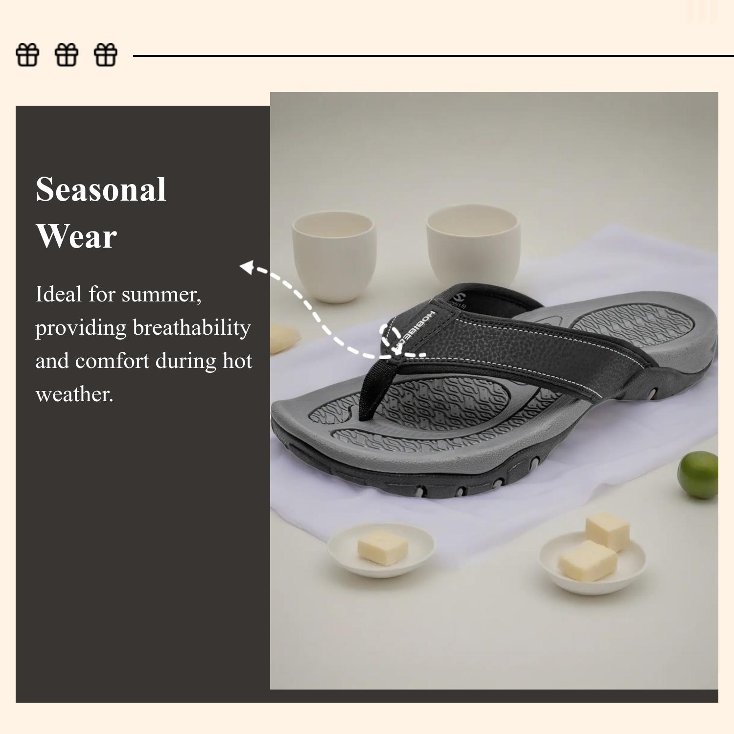 Men's Summer Trendy Sports Sandals, Thick Sole Non-Slip Casual Slippers, Outdoor Beach Cool Flip Flops, Hobibear Fashion Footwear, Casual Lifestyle Footwear