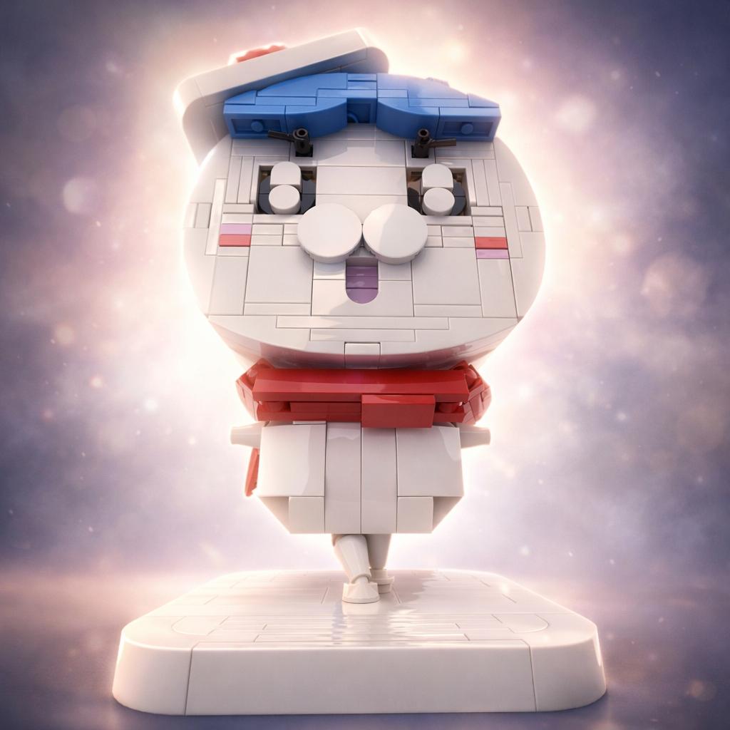 454PCS Anime Style Cute Character Building Blocks Set DIY Buildable Cartoon Figure Model Kit Easy Assembly Desk Display Ornament Birthday Gift Valentines Day Gift Easter Gift Halloween Gift Thanksgiving Gift Christmas Gift New Year Gift