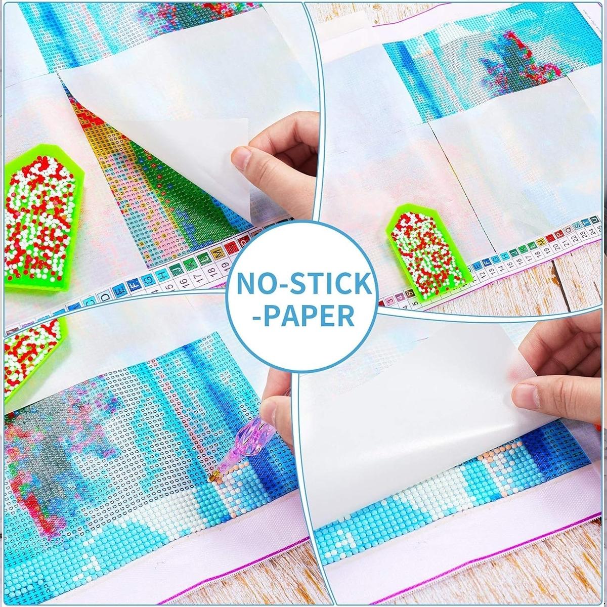 2026 New Style Double-Sided Adhesive Diamond Painting Release Paper Set, 20/50 Sheets 5D Diamond Embroidery Art Tool, Craft Supplies