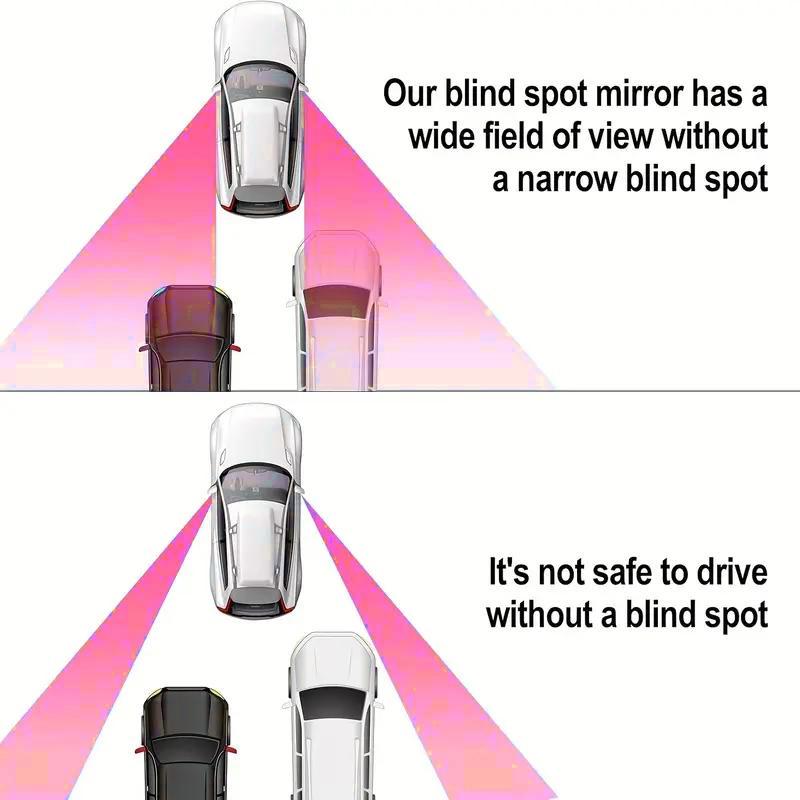 Heart Shaped Car Blind Spot Mirror, 360 Degree Wide Angle Convex Mirror, Car Exterior Accessories for Car Parking, Automotive Rearview Mirror Accessories