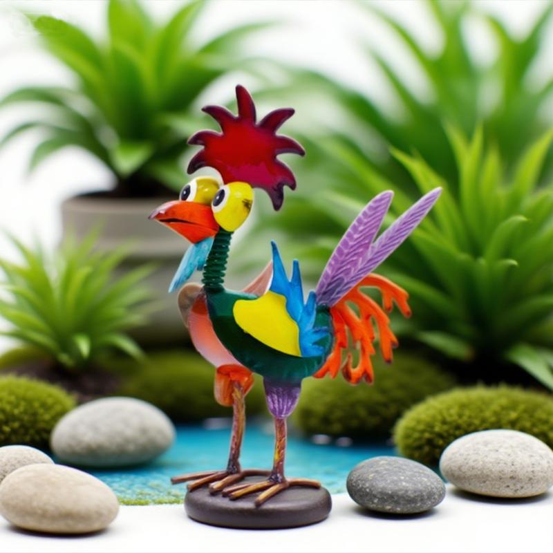 Metal-Strange Bird Outdoor Statue,Multi-color Animal Art Courtyard Decoration,Tabletop Ornaments Statue Decoration Crafts for Outdoor Lawn,Courtyard,Garden Sculptures Statues