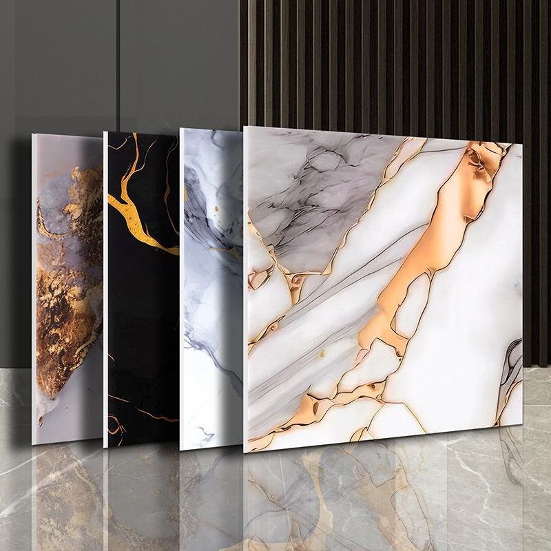 20 pcs marble self-adhesive wall stickers thickened waterproof wear-resistant tile stickers suitable for bathroom, kitchen, bedroom, living room self-adhesive wallpaper, simple operation, tear and paste, Tiles Sticker