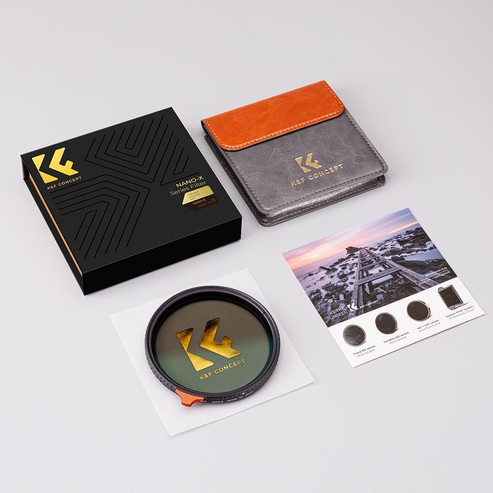 【K&F CONCEPT】 ND3-ND1000 Variable ND Lens Filter (1.5-10 Stops) Putter Adjustable HD Neutral Density Filter with 28 Multi-Layer Coatings for Camera Lens (Nano-X Series),photography equipment 【K&F CONCEPT】 ND3-ND1000 Variable ND Lens Filter (1.5-10 Stops) Putter Adjustable HD Neutral Density Filter with 28 Multi-Layer Coatings for Camera Lens (Nano-X Series),photography equipment