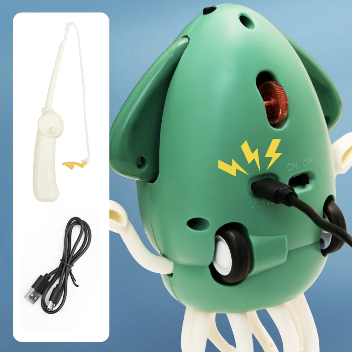 Electric Dancing Octopus Baby Toys|Crawling Octopus Tummy Time Sensory Toys for Kids 3-6 Years old|Automatic Swing Squid Toy with Lighting and Music|Birthday Gifts for 3 4 5 6 7 8 Year Old Boys Girls