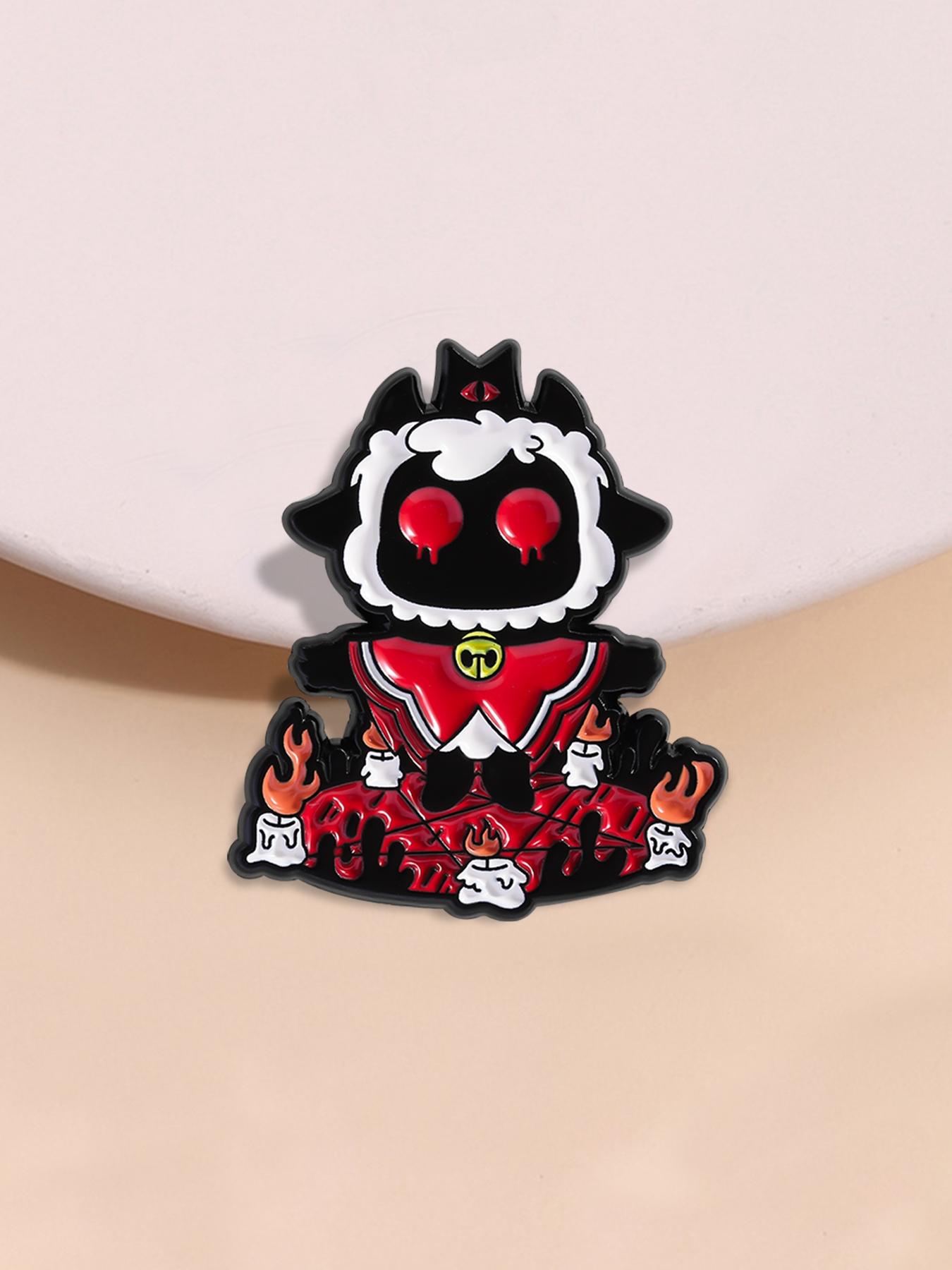 Cult of the Lamb AVG Game Enamel Pin Alloy Brooch Pin Lamb Leader Game Peripheral Metal Brooch Lapel Pins Lapel Backpack Badge Fashion Jewelry Accessories Gift for Gamer Friends
