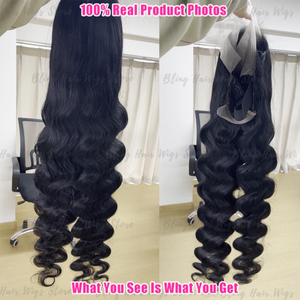 Bling Hair 13x6 13x4 HD Lace Front Real Brazilian Hair Wigs Long Water Wave 4x4 Transparent Lace Frontal Wig 180 Density Long Wavw Lace Closure Wig For Black Women