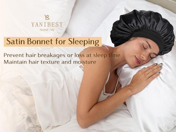 YANIBEST Bonnet for Men Hair Bonnet for Sleeping Double Layer Satin Bonnets for Black Women Curly Hair Braids, men gifts, FathersDayGift, hats men，Haircare bonnetsilk,TikTokShopBlackFriday