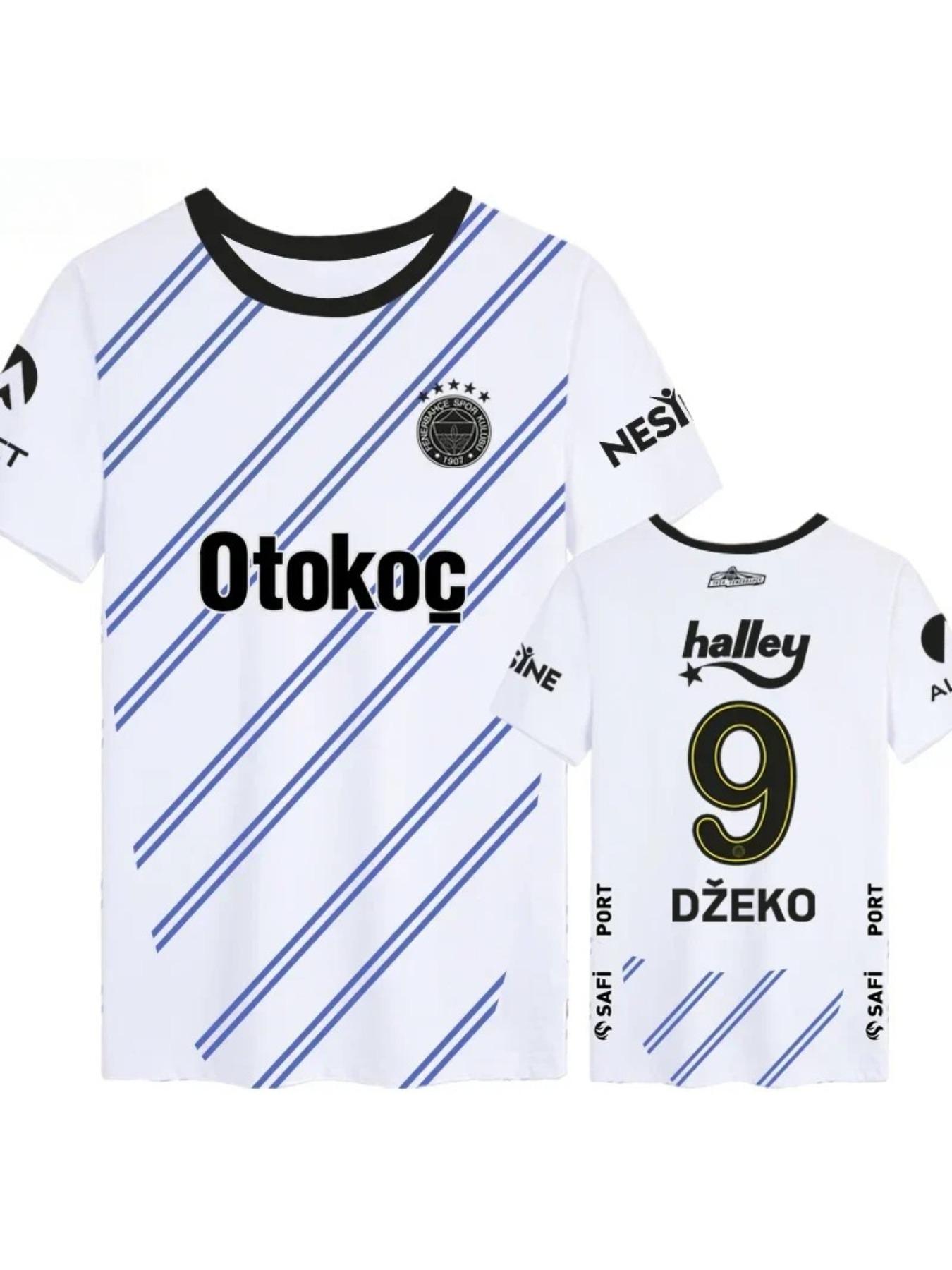 Fenerbahçe football T-shirt, men's and women's fans short-sleeved T-shirt, 3D printed sports T-shirt