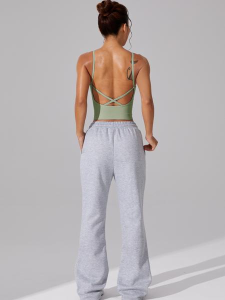 Women’s B1069-1 Sports Vest, Plain Color Tight Fit V Neck Tank Top for Outdoor Running, Fitness, and Yoga Top, Gym Tops