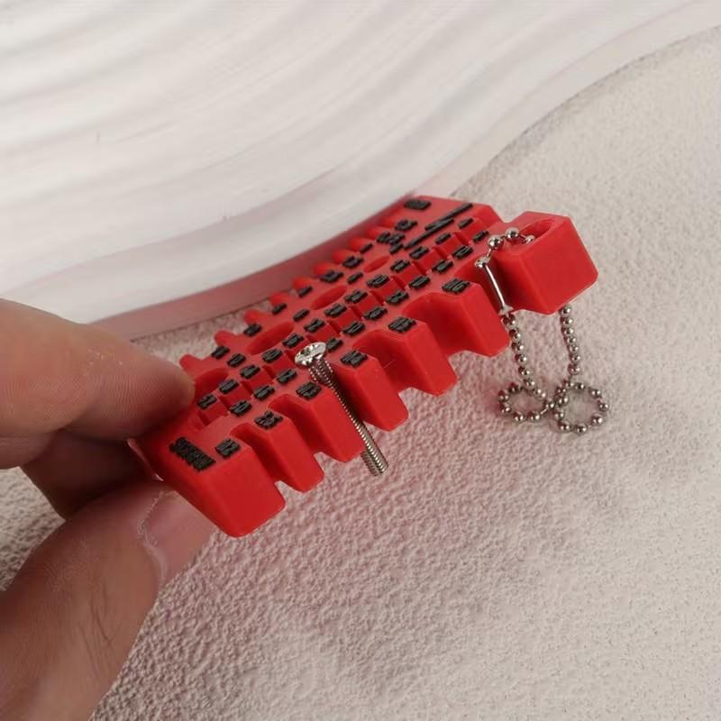 Portable Multifunctional Ruler, Wire and Screw Gauge, Thickness Gauge, Double-Sided, Lightweight, DIY, Electrical, Repair Tools