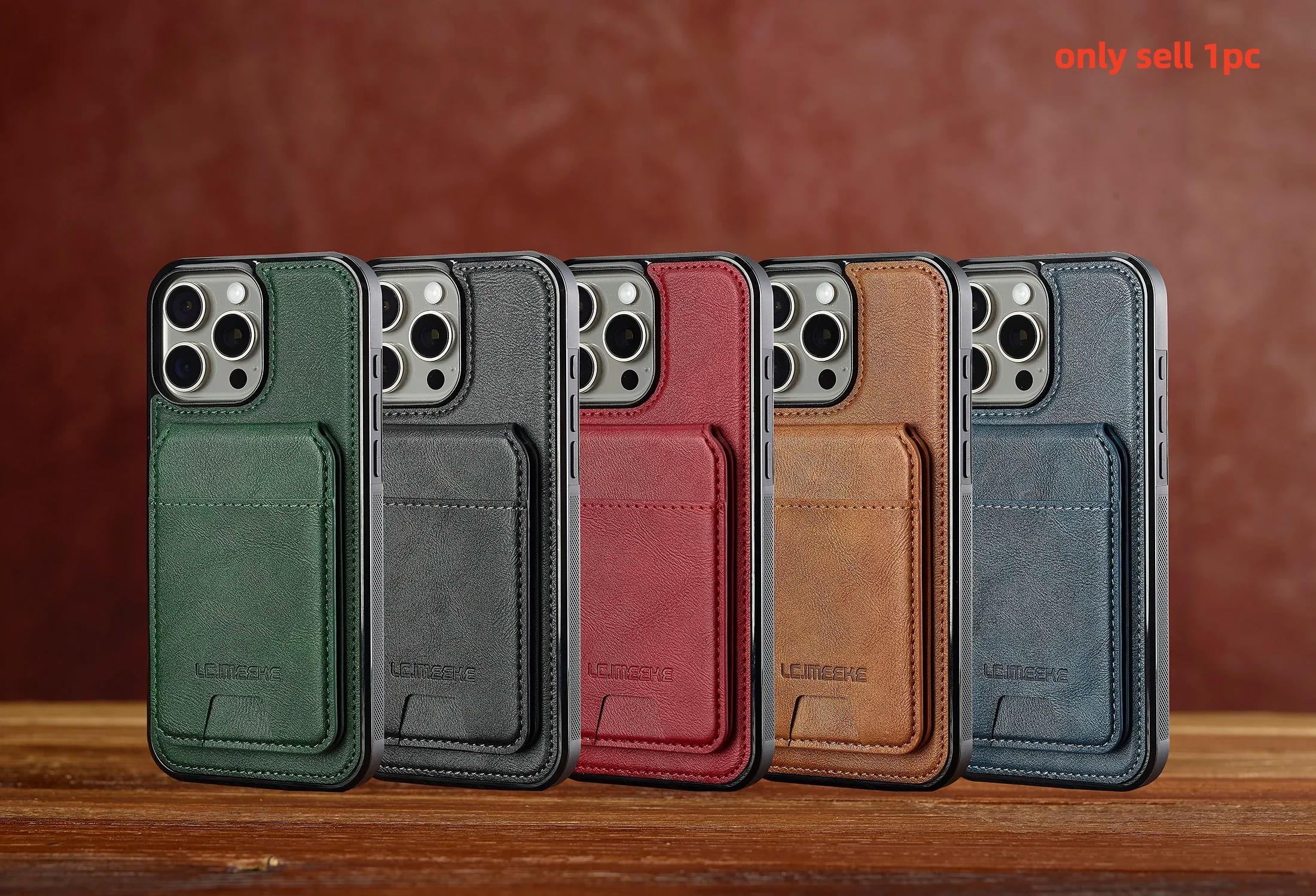 Detachable Magnetic 2 In 1 Leather Case For iPhone 16E 17 1615 14 13 12 11 Pro  Card Pocket Phone Cover