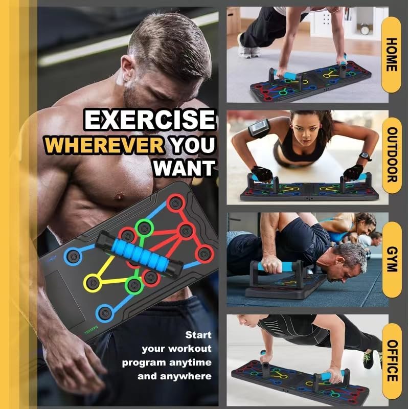 Push-Up Training Board, Upgrade Counter,Portable Foldable 30 in 1 Push UpBar at Home Gym, Pushup Handles for Floor,Professional Strength Training Equipment For Man and Women,Enhanced Muscle Comfortable Exercise multi-function