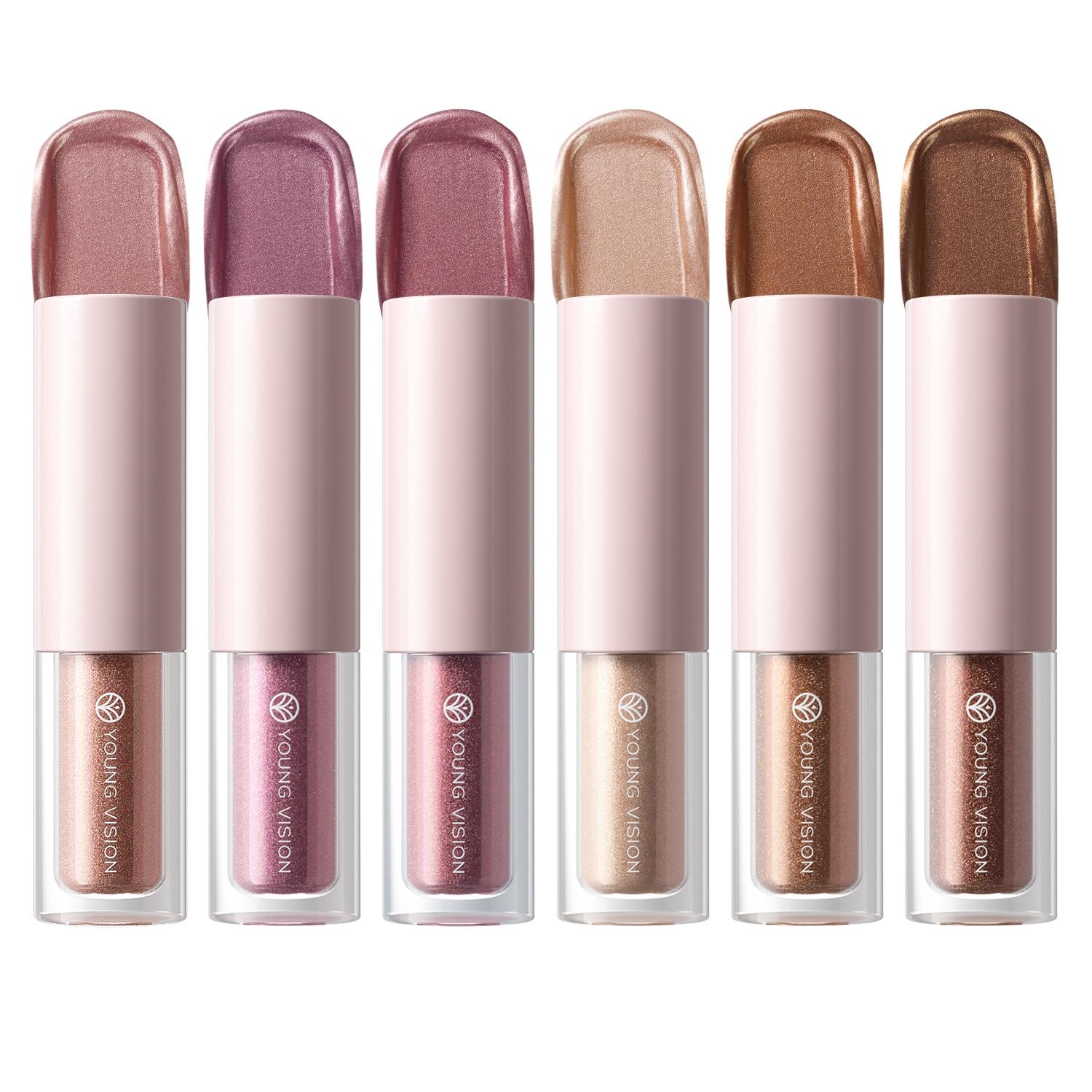 YOUNG VISION Liquid Eyeshadow, Fall Winter Warm Tone, Lightweight Long-Lasting Formula, Deep Eye Shadow Effect, Cosmetics
