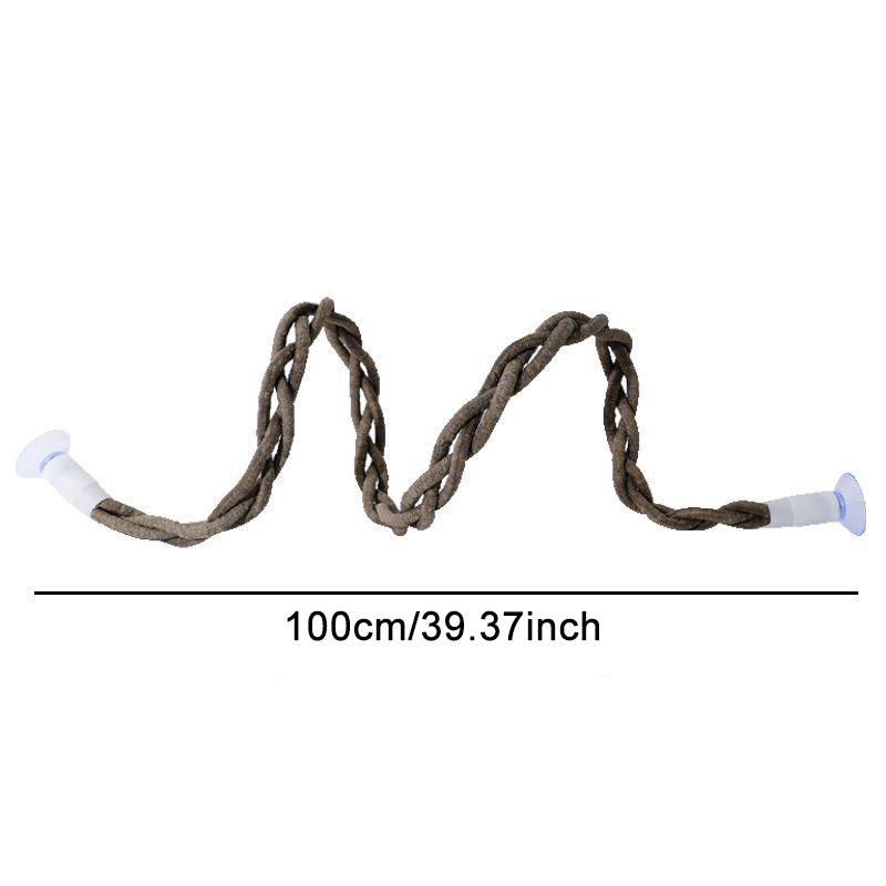 Reptile Climbing Tree Vine Stand with Suction Design, Realistic Scenery Fake Climbing Frame for Snakes Lizards Geckos, Pet Toy