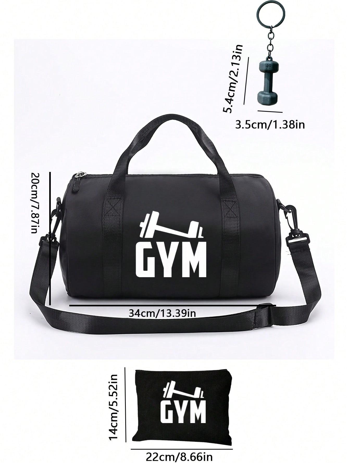 Fitness Print Travel Gym Bag Workout Sport Bags Large lightweight tote with reinforced handles, holds sports gear, shoes & towels. Perfect for yoga, workouts, sports and weekend trips, great Father's Day & graduation gift. Multifunctional Sports Bag