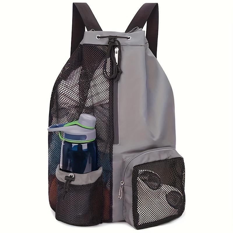 Mesh Drawstring Backpack, Beach Bag Swimwear, Gym and Workout Cinch Pack, Versatile Sports and Travel Essentials