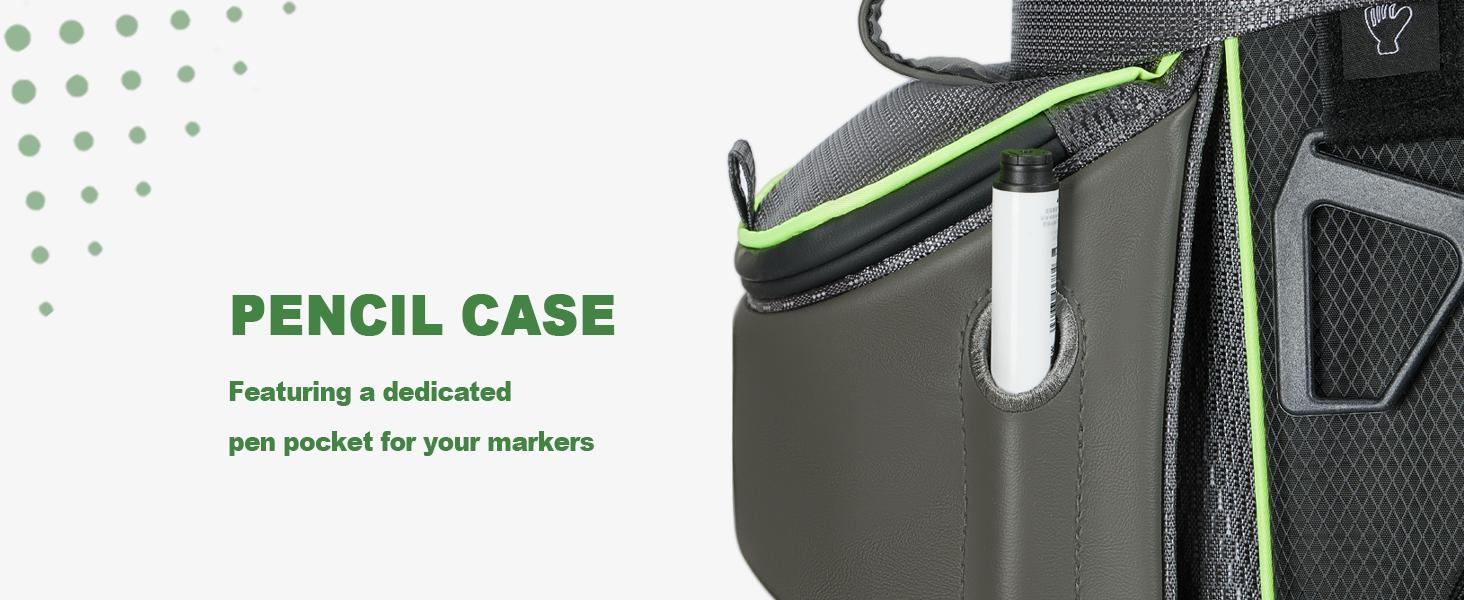 UNIHIMAL 14-Way Golf Cart Bag with Full Length Divider, Premium PU Leather Golf Bag with Plush Top, Magnetic Pocket and Rain Cover for Men