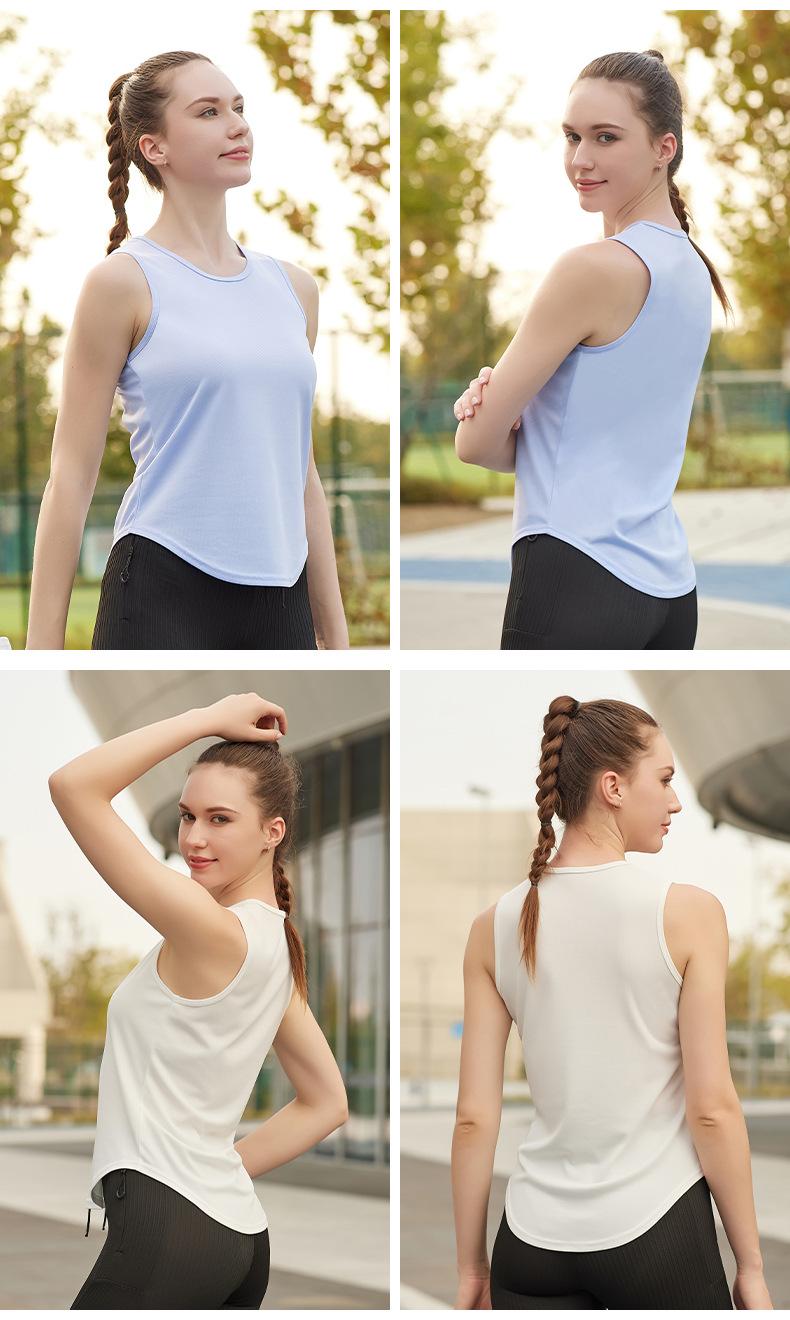 Unisex loose fit sleeveless quick dry performance workout vest for basketball running and gym training breathable activewear