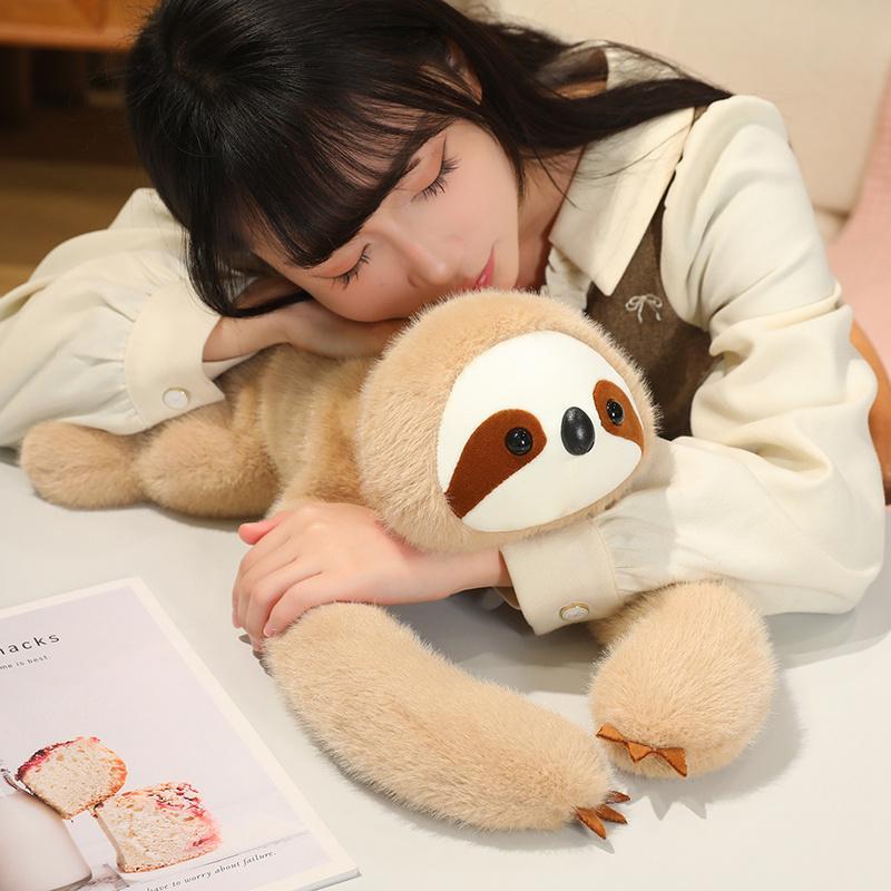 50/60cm Long Arm Stuffed Animal sleeping Weighted Soft Plush Pillow Raccoon lion Panda Sloth Pig Elephan Gift for Boys and Girls