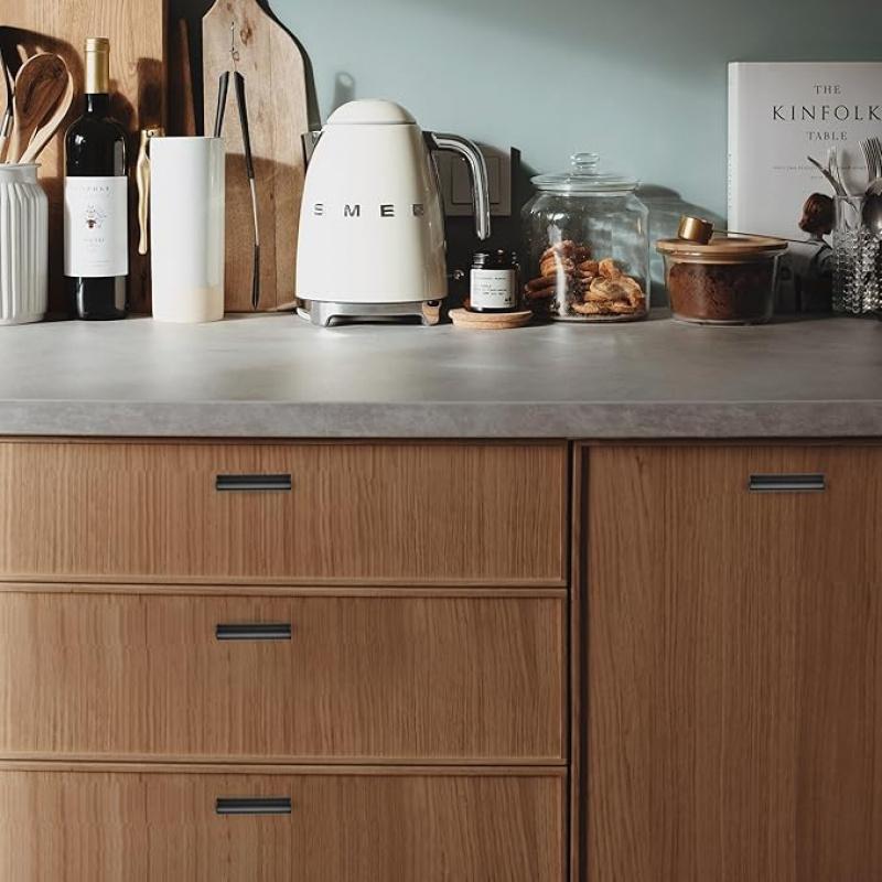 14-Pack 1.97 Inch (Approx. 5 cm) Cabinet Knobs, Single Hole Matte Black Cabinet Hardware, Stainless Steel Kitchen Drawer Pulls for Cabinets & Wardrobes, Door Hardware