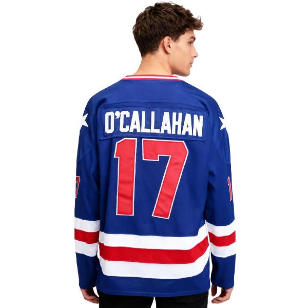 USA 1980 Miracle on Ice Olympic 90s Hockey Jersey O'CALLAHAN #17 ERUZIONE #21 CRAIG #30 Team lce Stitched Lettersand Numbers large size S-3XL white blue Outdoor sportswear vintage style match day sweatshirt Winter Olympics fan merchandise