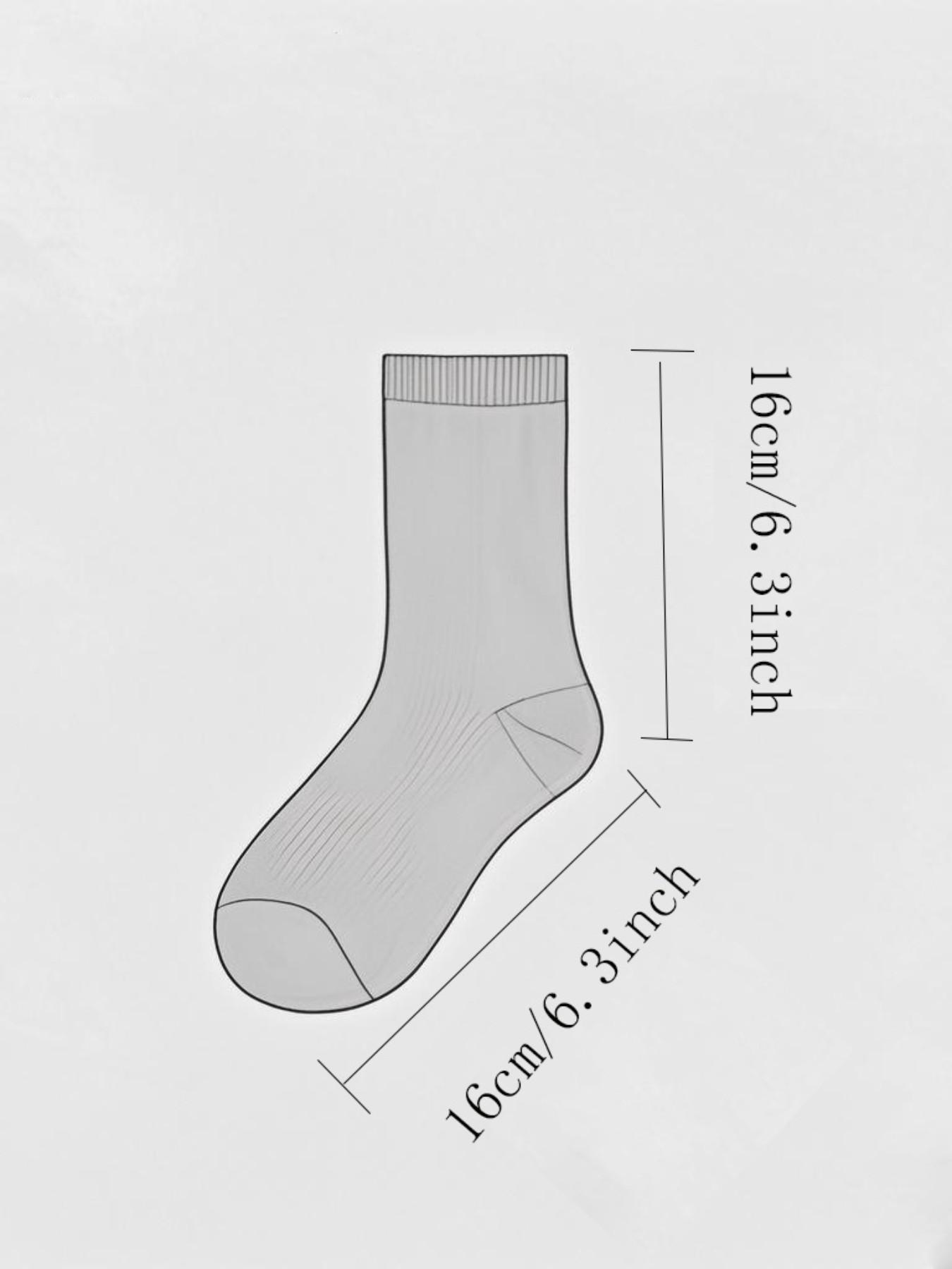 5 Pairs Retro Forest Style 3D Embossed Mid-Calf Casual Socks, Cute Bunny Floral Cotton Socks, Fashionable Versatile Country Women's Socks