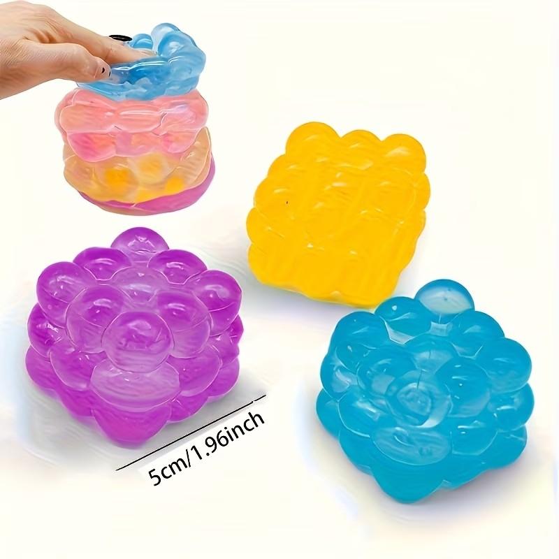 Super Soft Ice Transparent Grape Shape Squeeze Toy, Stress Relief Fidget Toy, Small Muscle Skill Building, Slow Rise Simulation Fruit, Stress Relief Gadgets