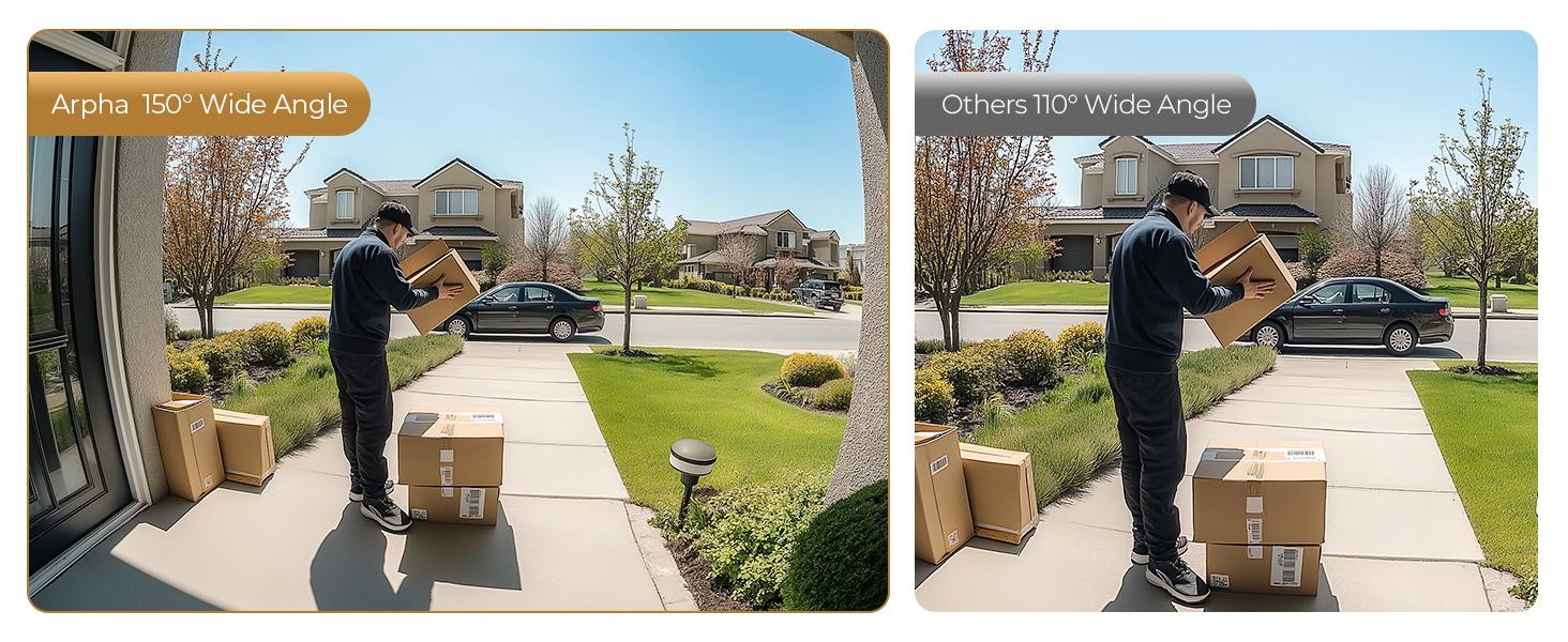 Arpha D289 Keyless Door Lock Deadbolt with Handle Set - WiFi Door Lock with Camera - 5 in 1 Camera+Doorbell+Fingerprint Keyless Entry Door Lock