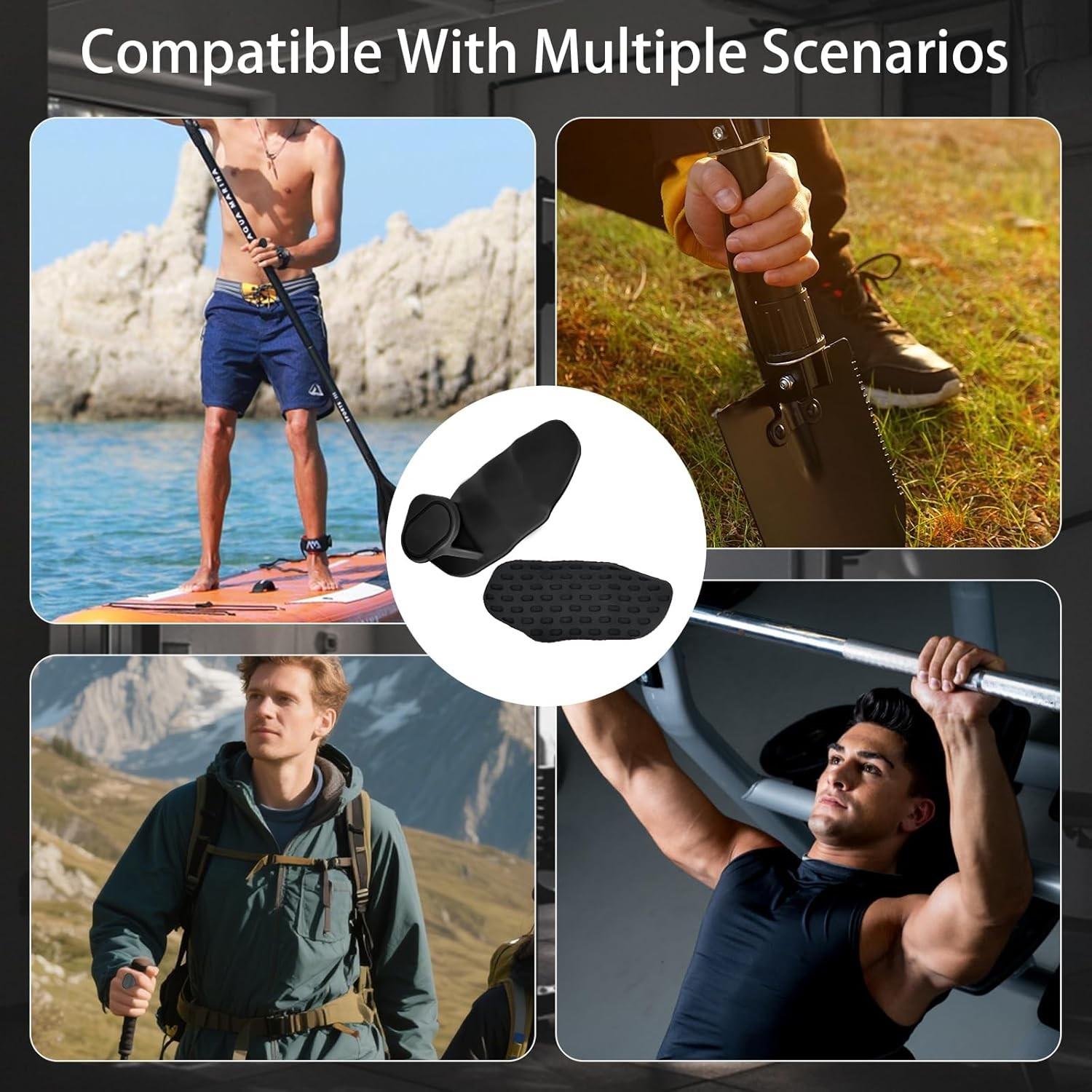 Weight Lifting Grips, Anti-Slip Training Hand Grips, Ergonomic Rubber Hand Protectors, Suitable for Weightlifting, Pull-Ups, Gym Training and Fitness Workouts, for Men and Women