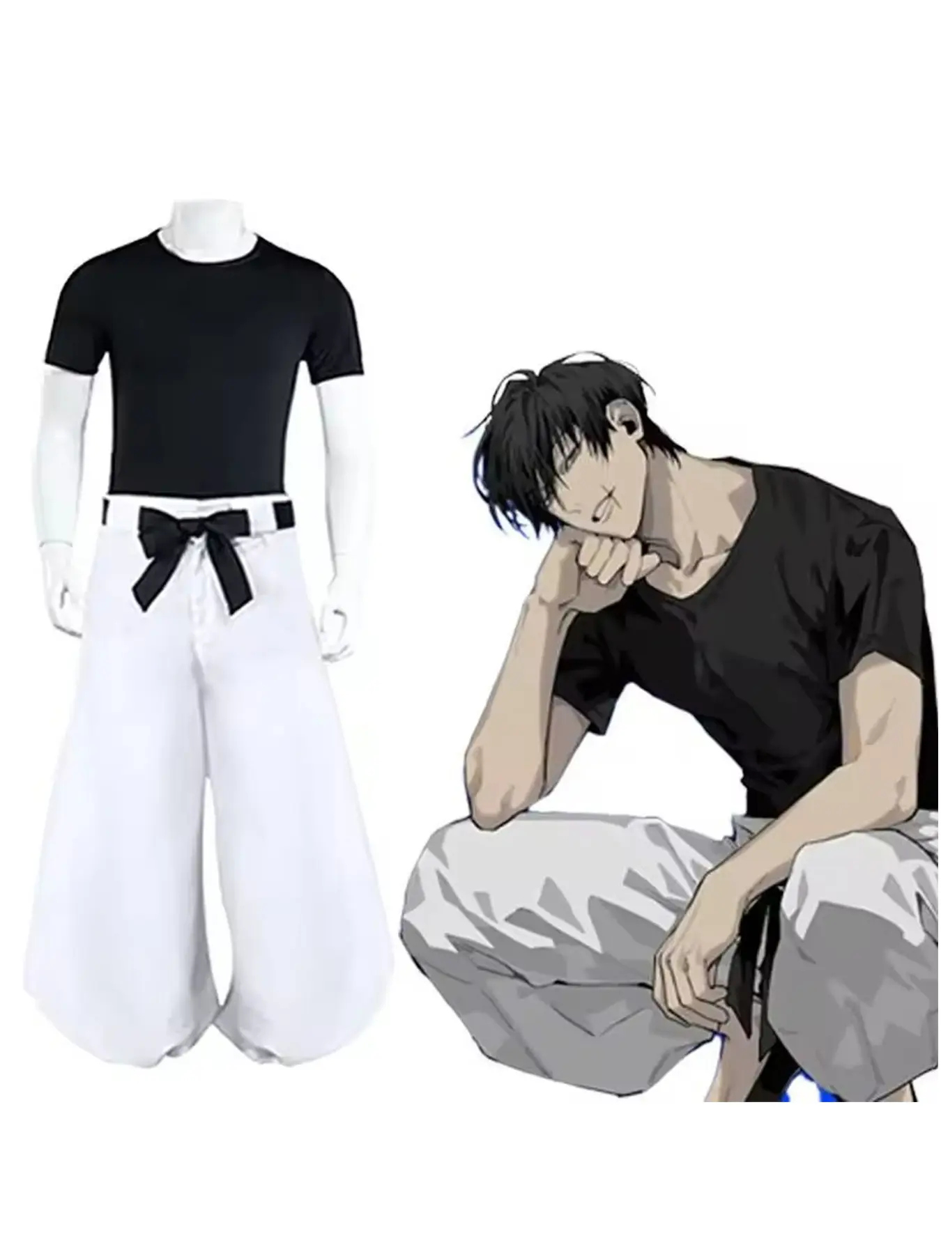 Adult Jjk Manga Anime Costume Set, Volumes Pants Role-Playing Cosplay, Halloween Christmas Clothing, Slim-Fit Suit for All Seasons