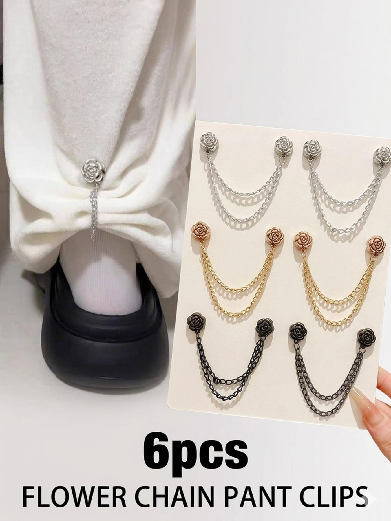 Pants Hem Anti-Touchdown Device, Invisible Adjustable Clip for Long Pants, Easy-To-Use Pant Leg Fixer, Perfect for Over-Length Clothing