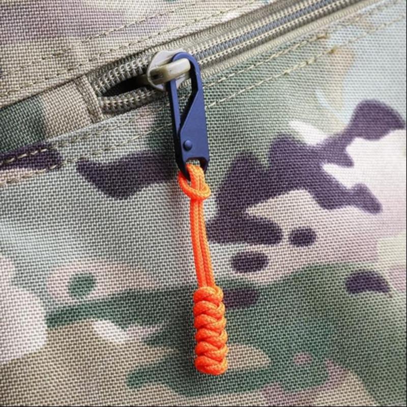Replaceable Zipper Pulls, Reusable Durable Zipper Slats & Ropes, Ideal for Backpacks, Jackets, Bags, Outdoor Camping & Mountaineering
