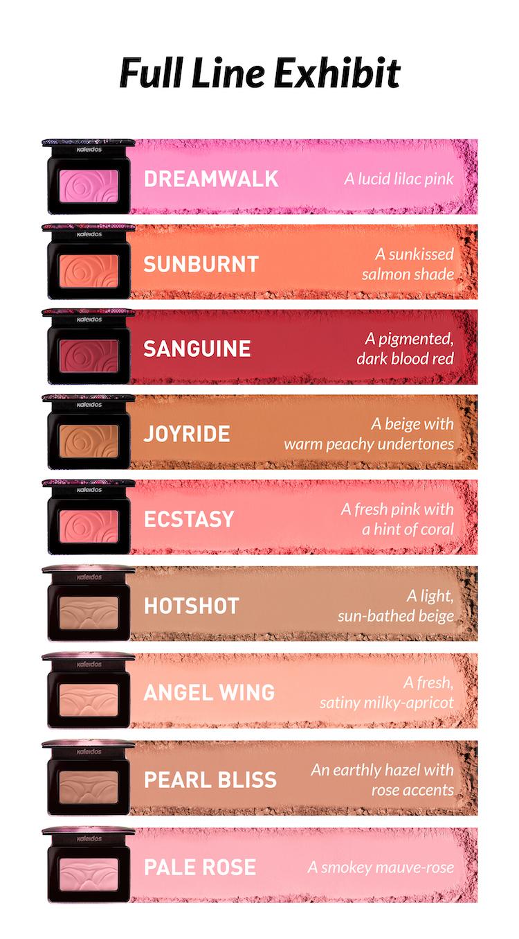 Kaleidos Mono Blush | Silken Pressed Powder, Blendable, Soft-Focus Finish, Rave Makeup, Festival Makeup, Cosmetic Gift